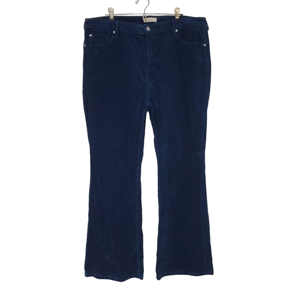 Cleo + Wolf Corduroy Pant Womens 34 X 32 Navy Blue Bootcut High Rise Rodeo Boho